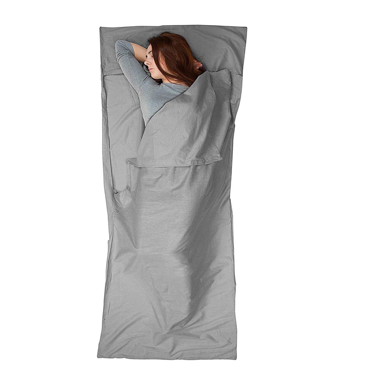 Single Ultralight Design Outdoor Sleeping Bag Camping Hiking Bag Liner Portable Folding Travel Bags