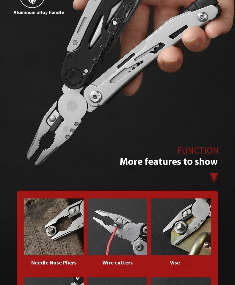 Outdoor Disassembly Portable Multi-function Storm Pliers Folding Pliers