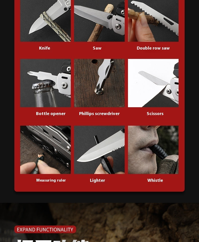 Outdoor Disassembly Portable Multi-function Storm Pliers Folding Pliers