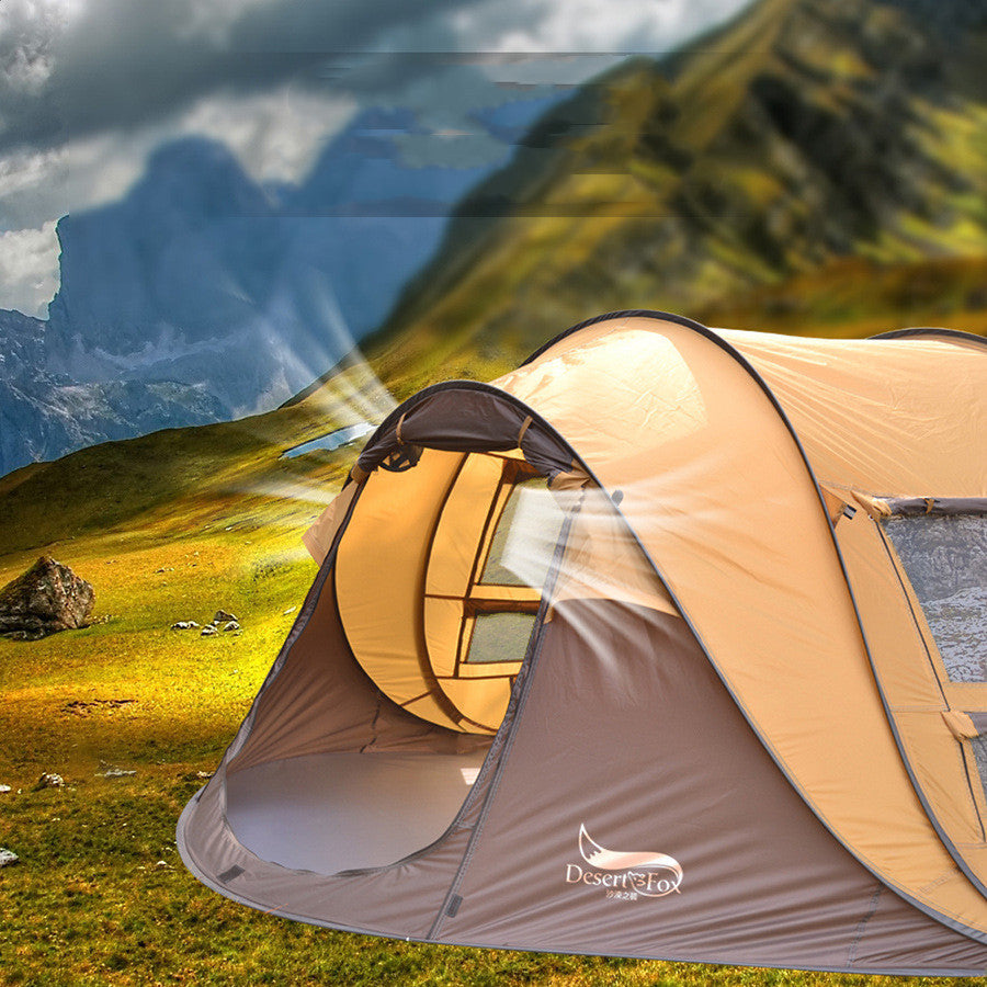 Outdoor Automatic Tent 3-4 People Quickly Building-free Boat Tent Multi-person Camping Park Tent Rainproof