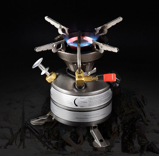 Field Oilstove Camping Integrated Fierce Fire Gasoline Stove Oilstove Mountaineering Team Outdoor Stove Cookware